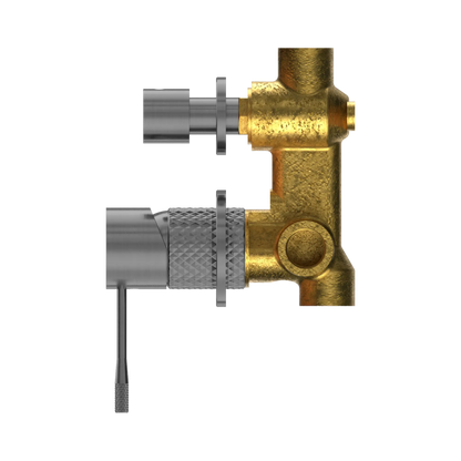 Opal Shower Mixer With Diverter Separate Plate Graphite