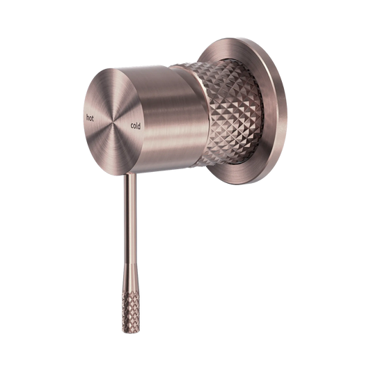Opal Shower Mixer 60mm Plate Brushed Bronze