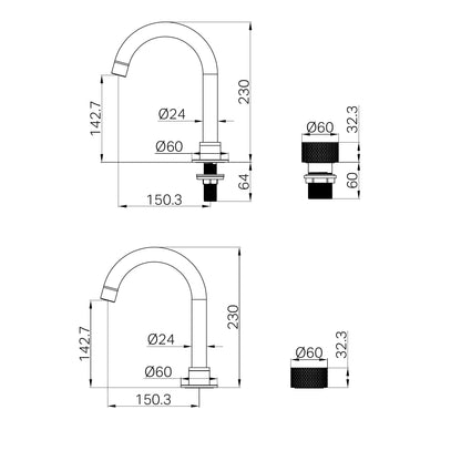 Opal Progressive Basin Set Brushed Nickel