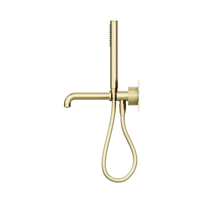 Opal Progressive Shower System With Spout 230mm Brushed Gold