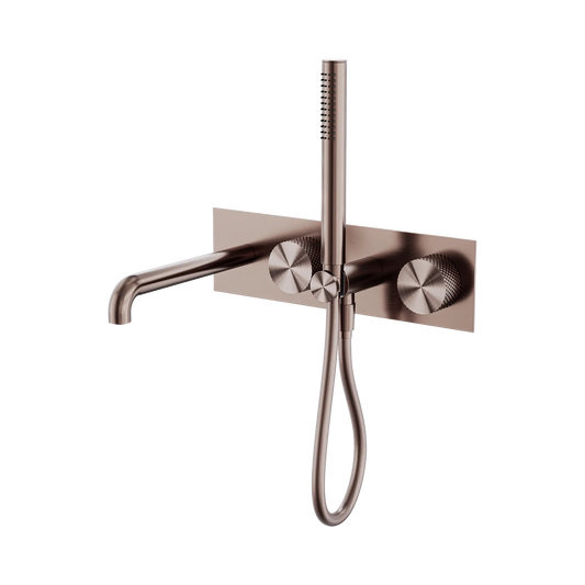 Opal Progressive Shower System With Spout 230mm Brushed Bronze