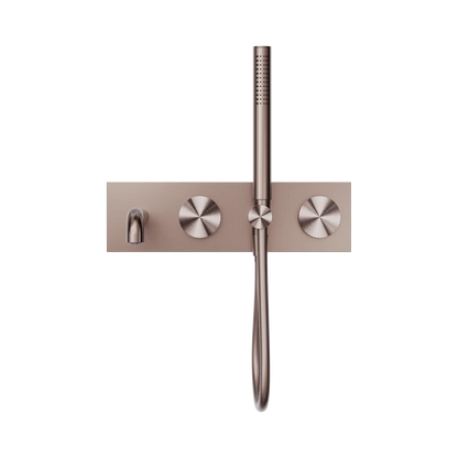 Opal Progressive Shower System With Spout 230mm Brushed Bronze