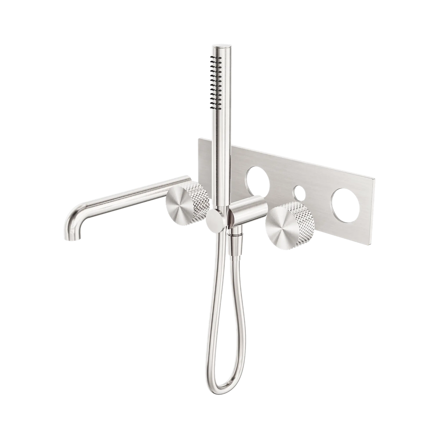Opal Progressive Shower System With Spout 230mm Trim Kits Only Brushed Nickel