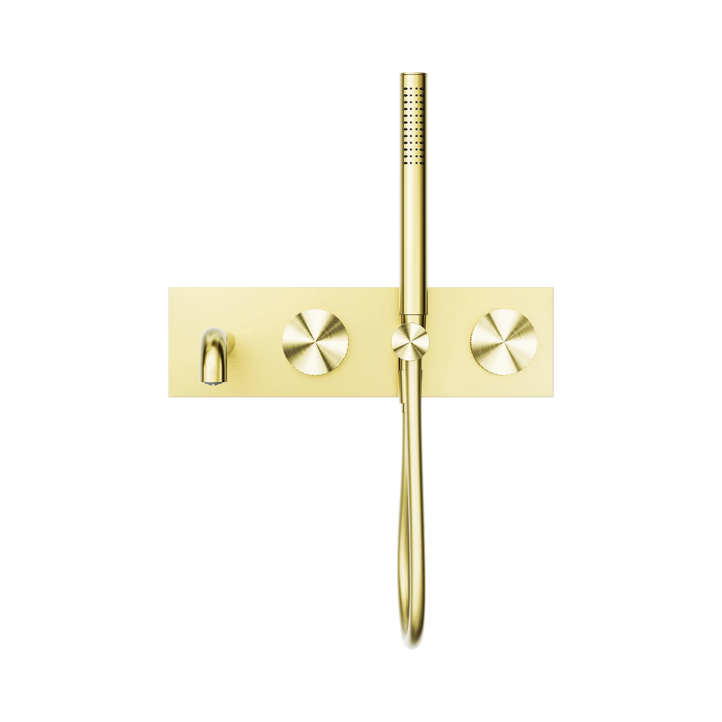 Opal Progressive Shower System With Spout 250mm Brushed Gold
