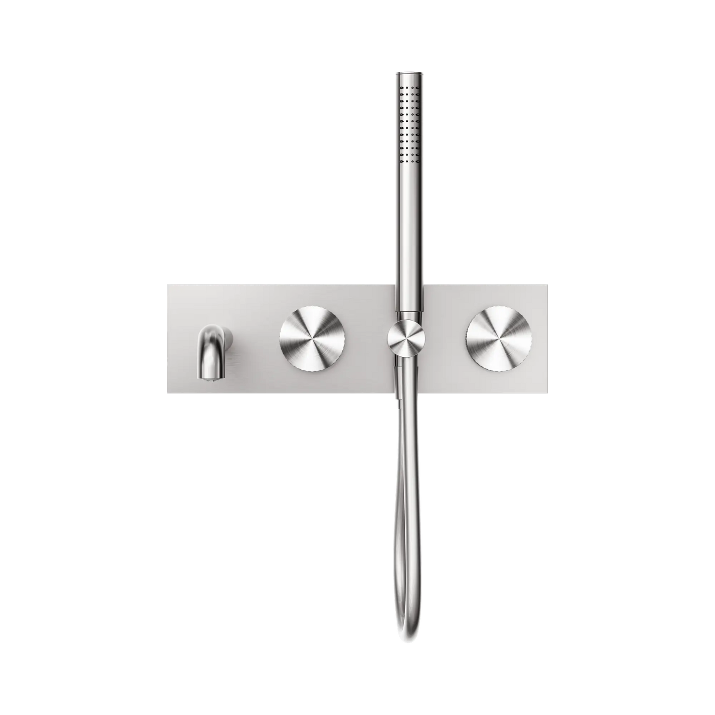 Opal Progressive Shower System With Spout 250mm Brushed Nickel