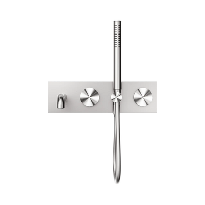 Opal Progressive Shower System With Spout 250mm Brushed Nickel