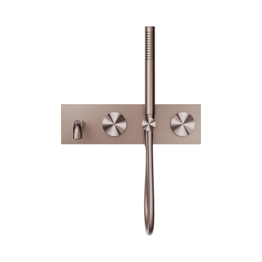 Opal Progressive Shower System With Spout 250mm Brushed Bronze