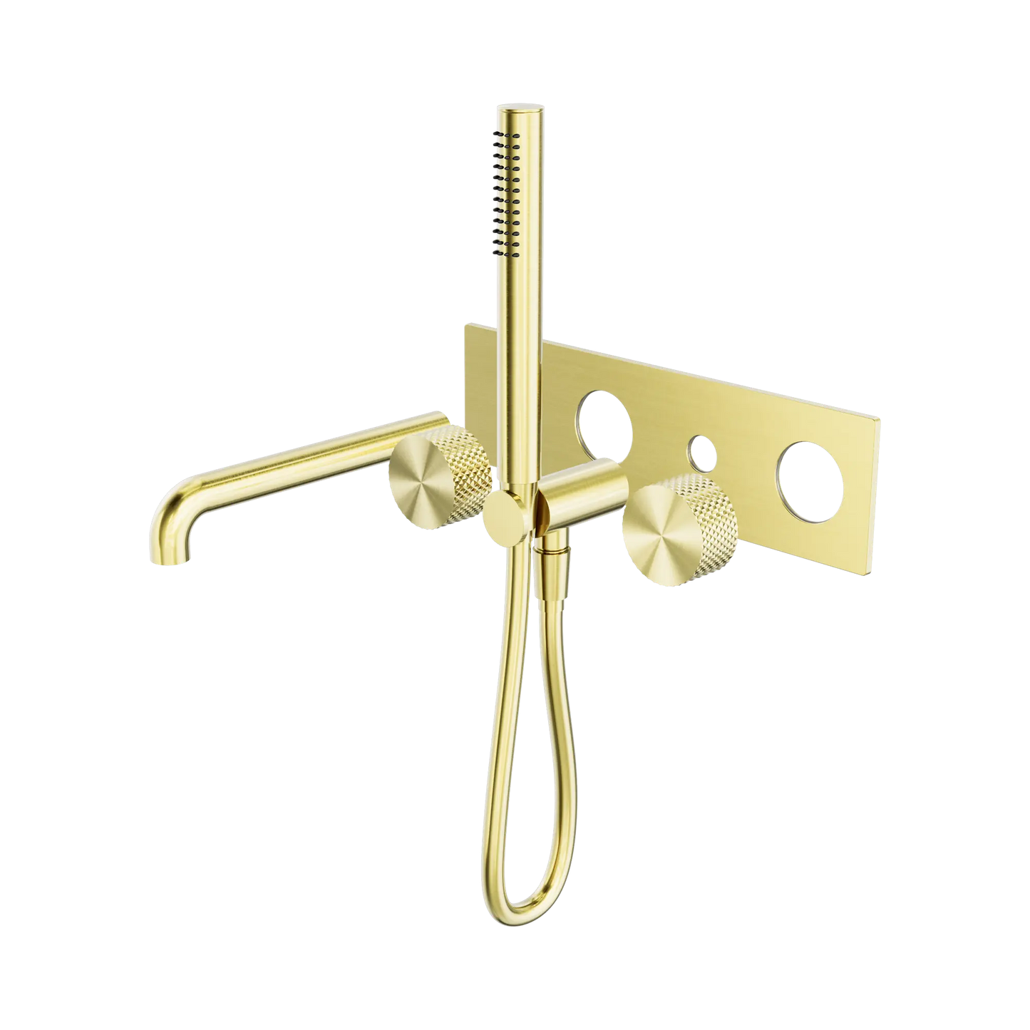 Opal Progressive Shower System With Spout 250mm Trim Kits Only Brushed Gold