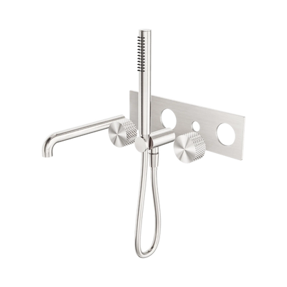 Opal Progressive Shower System With Spout 250mm Trim Kits Only Brushed Nickel