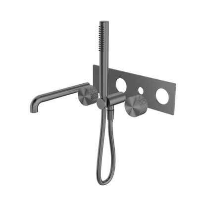 Opal Progressive Shower System With Spout 250mm Trim Kits Only Graphite