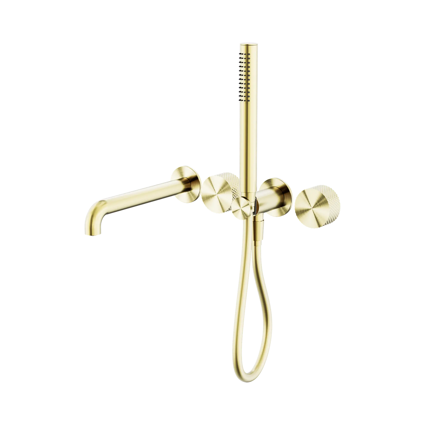 Opal Progressive Shower System Separate Plate With Spout 230mm Brushed Gold