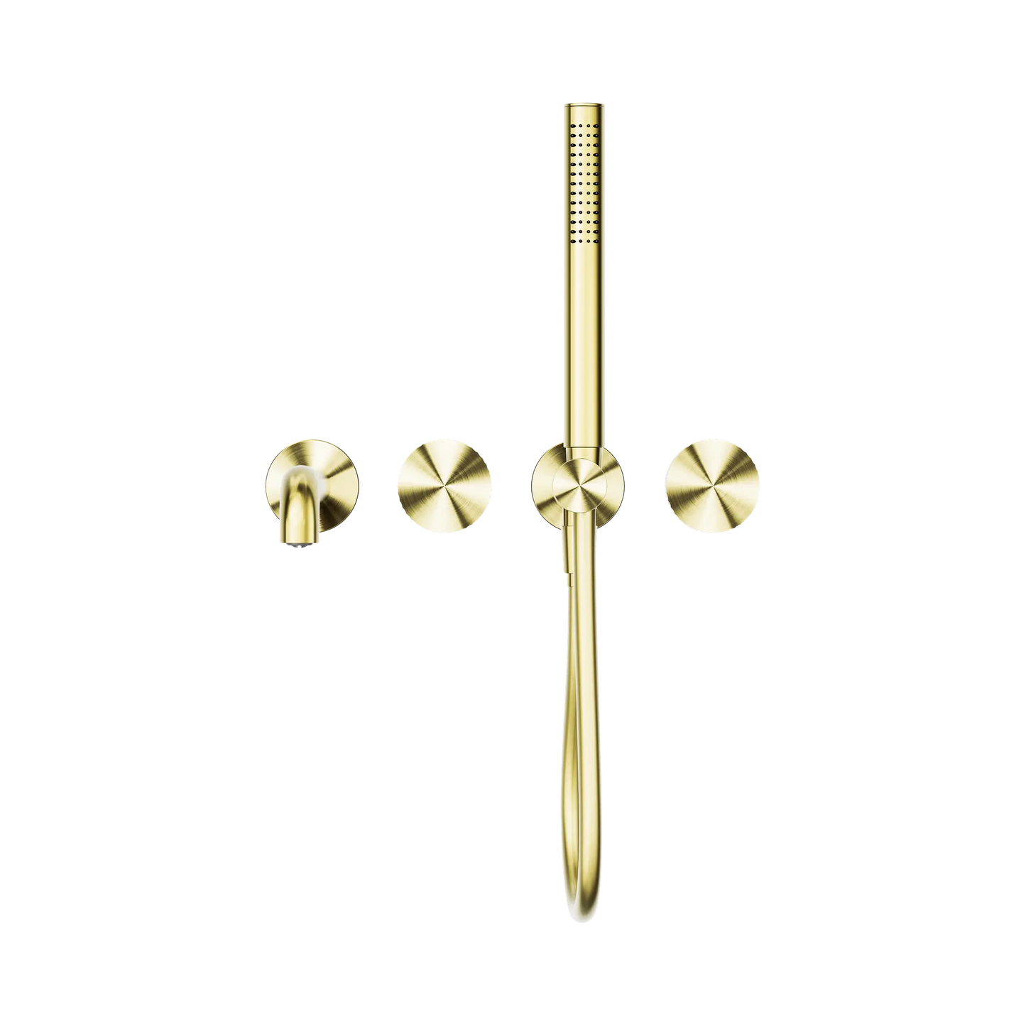 Opal Progressive Shower System Separate Plate With Spout 230mm Brushed Gold