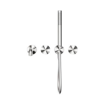 Opal Progressive Shower System Separate Plate With Spout 230mm Brushed Nickel