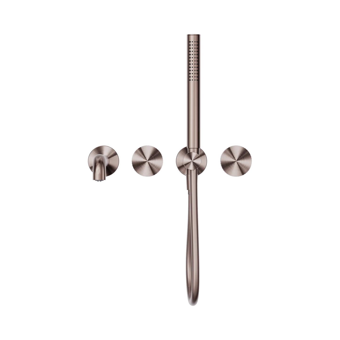 Opal Progressive Shower System Separate Plate With Spout 230mm Brushed Bronze