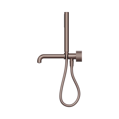 Opal Progressive Shower System Separate Plate With Spout 230mm Brushed Bronze