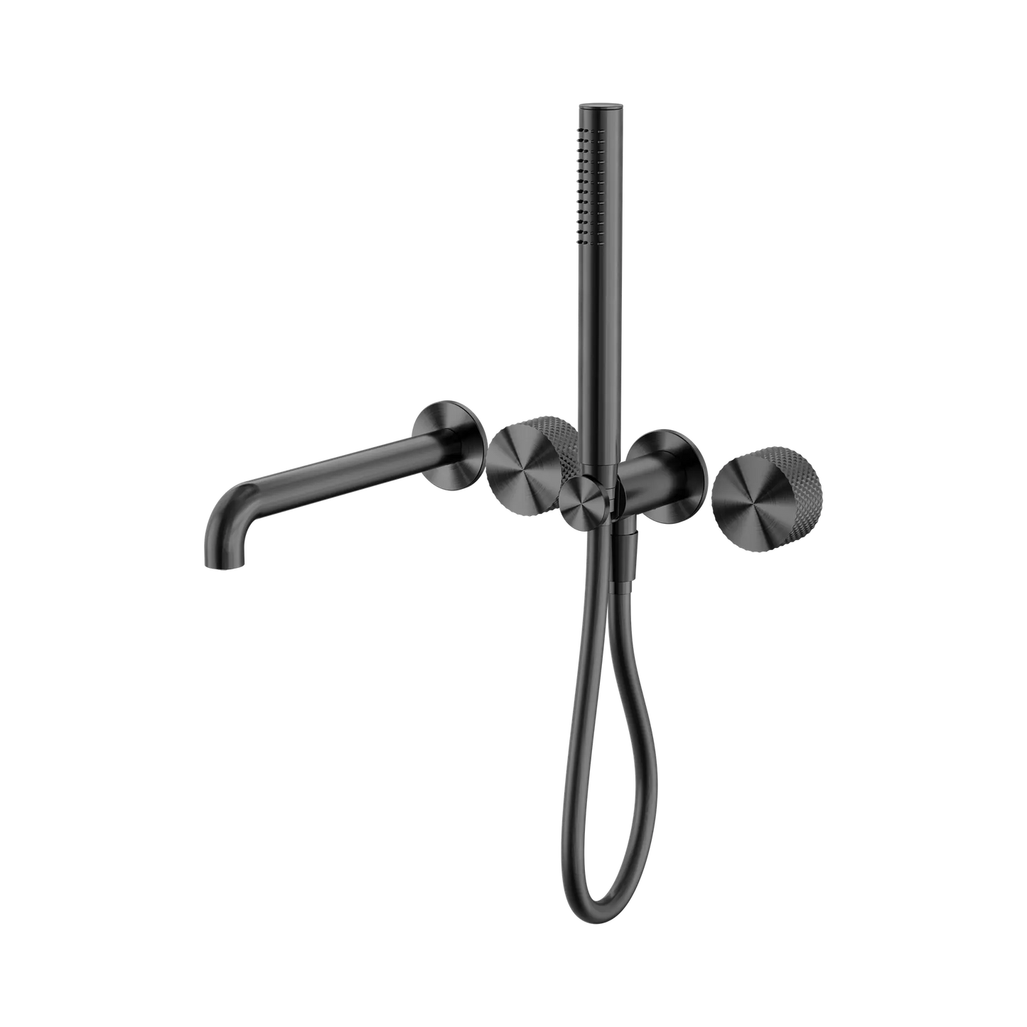 Opal Progressive Shower System Separate Plate With Spout 230mm Graphite