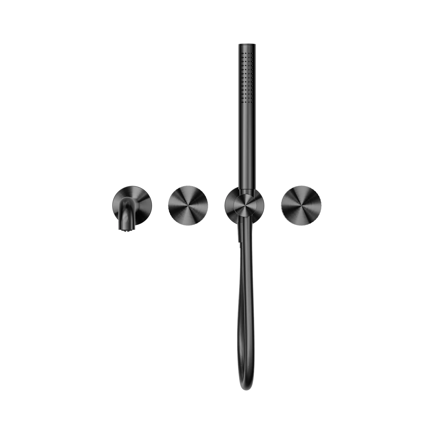 Opal Progressive Shower System Separate Plate With Spout 230mm Graphite