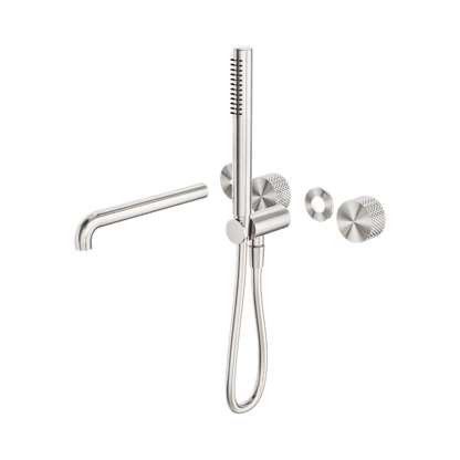 Opal Progressive Shower System Separate Plate With Spout 230mm Trim Kits Only Brushed Nickel