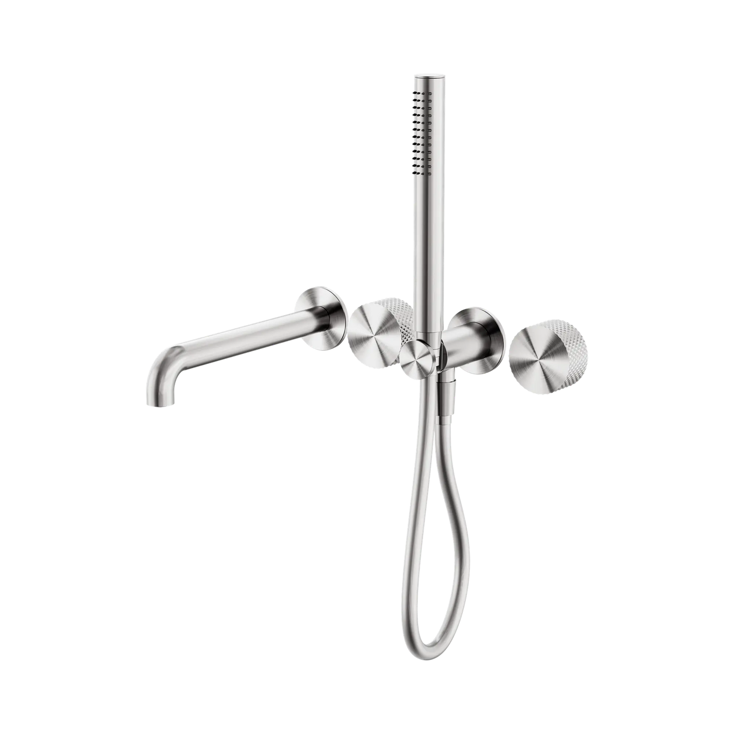 Opal Progressive Shower System Separate Plate With Spout 250mm Brushed Nickel