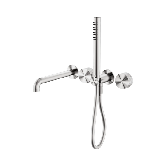 Opal Progressive Shower System Separate Plate With Spout 250mm Brushed Nickel