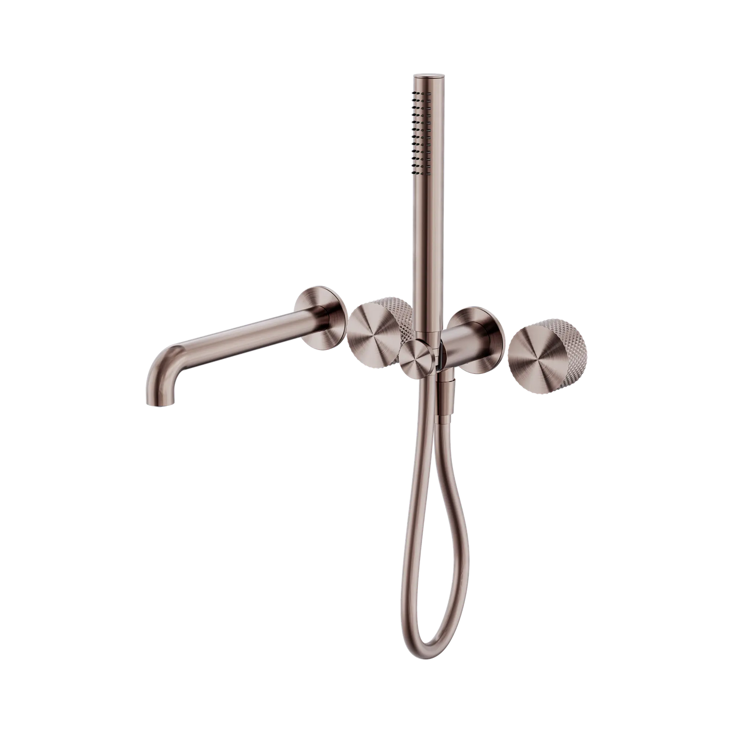 Opal Progressive Shower System Separate Plate With Spout 250mm Brushed Bronze