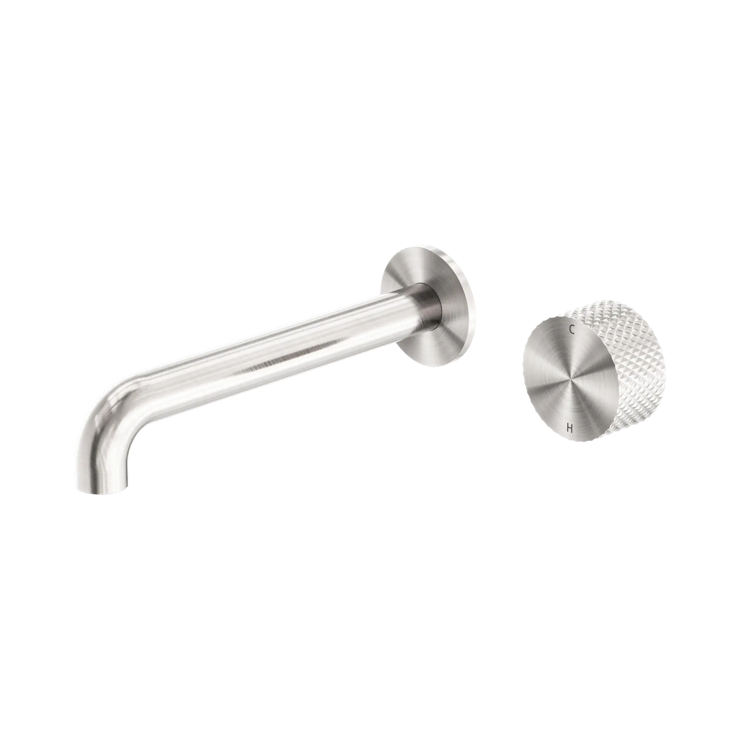 Opal Progressive Wall Basin/Bath Set 230mm Brushed Nickel