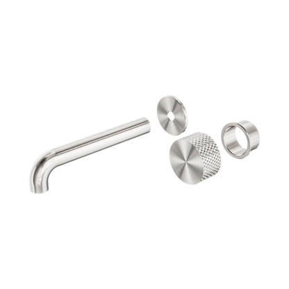 Opal Progressive Wall Basin/Bath Set 120mm Trim Kits Only Brushed Nickel
