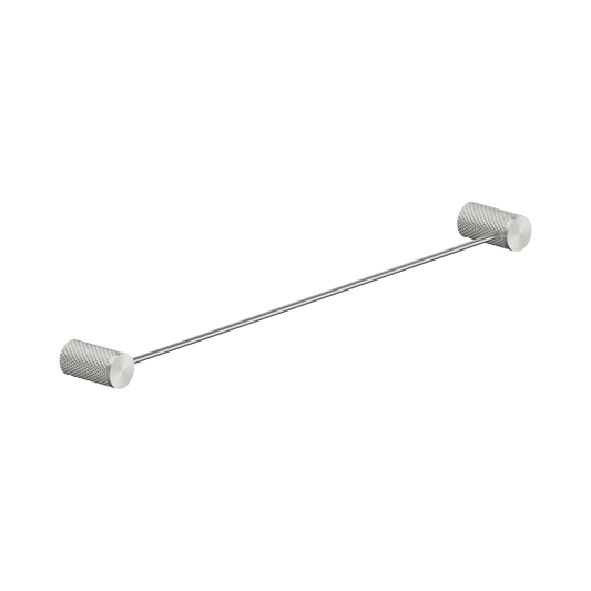 Opal Single Towel Rail 600mm Brushed Nickel