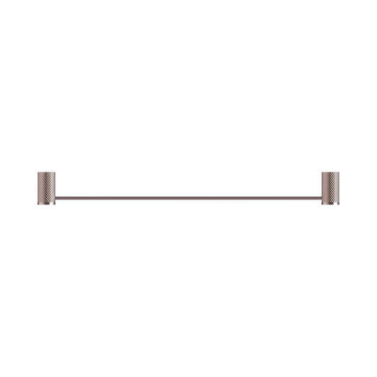 Opal Single Towel Rail 600mm Brushed Bronze