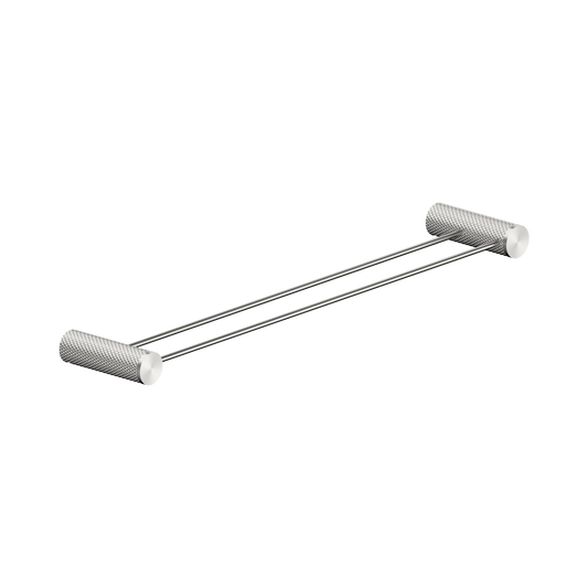 Opal Double Towel Rail 600mm Brushed Nickel