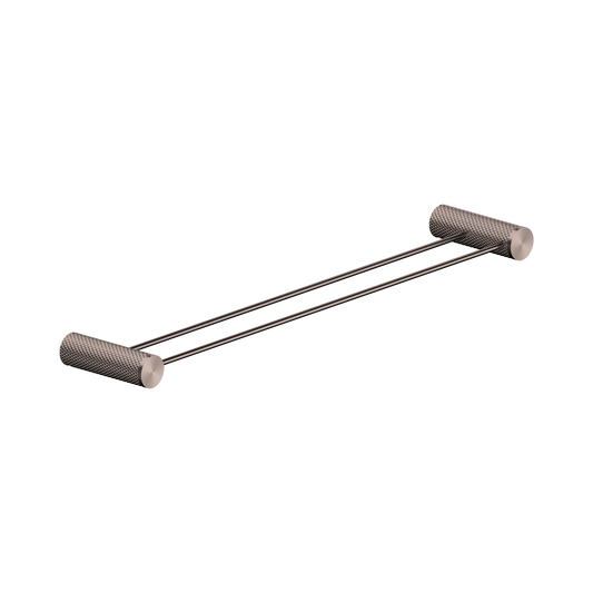 Opal Double Towel Rail 600mm Brushed Bronze