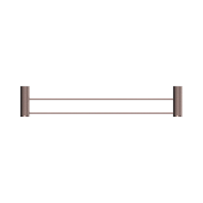 Opal Double Towel Rail 600mm Brushed Bronze
