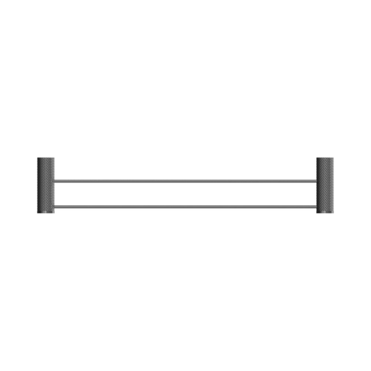 Opal Double Towel Rail 600mm Graphite