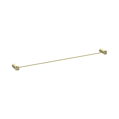 Opal Single Towel Rail 800mm Brushed Gold