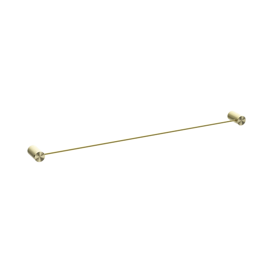 Opal Single Towel Rail 800mm Brushed Gold