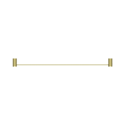 Opal Single Towel Rail 800mm Brushed Gold