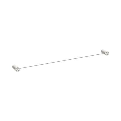Opal Single Towel Rail 800mm Brushed Nickel