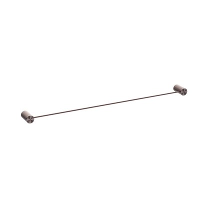 Opal Single Towel Rail 800mm Brushed Bronze