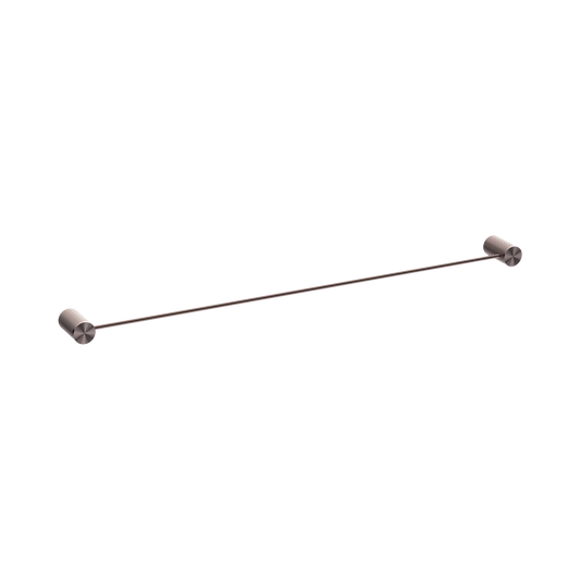 Opal Single Towel Rail 800mm Brushed Bronze
