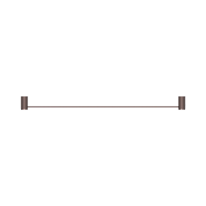 Opal Single Towel Rail 800mm Brushed Bronze