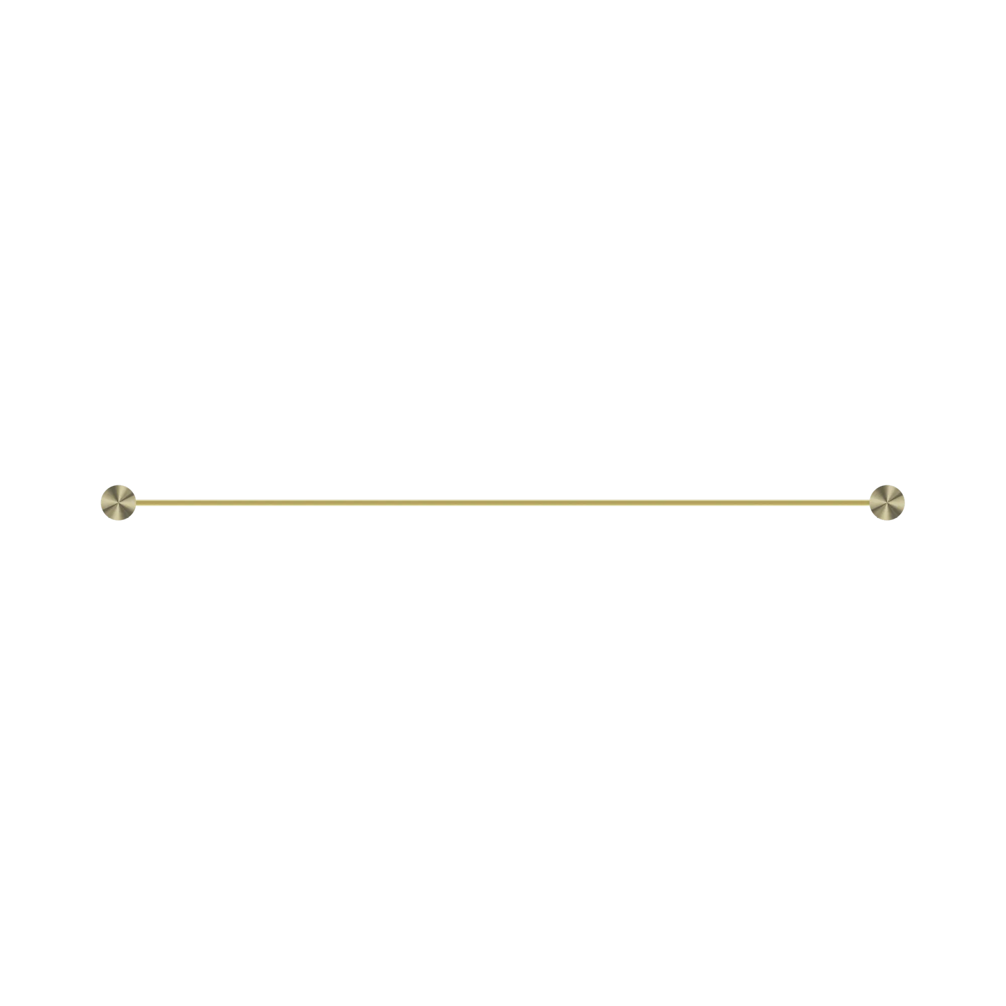 Opal Double Towel Rail 800mm Brushed Gold
