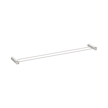 Opal Double Towel Rail 800mm Brushed Nickel