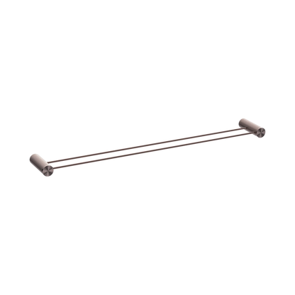 Opal Double Towel Rail 800mm Brushed Bronze