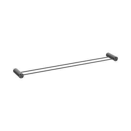 Opal Double Towel Rail 800mm Graphite