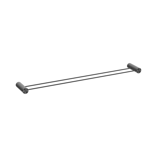 Opal Double Towel Rail 800mm Graphite