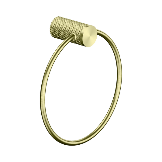 Opal Towel Ring Brushed Gold