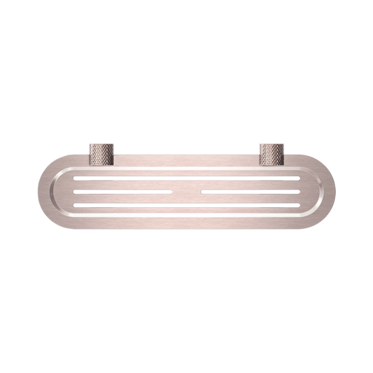 Opal Metal Shower Shelf Brushed Bronze