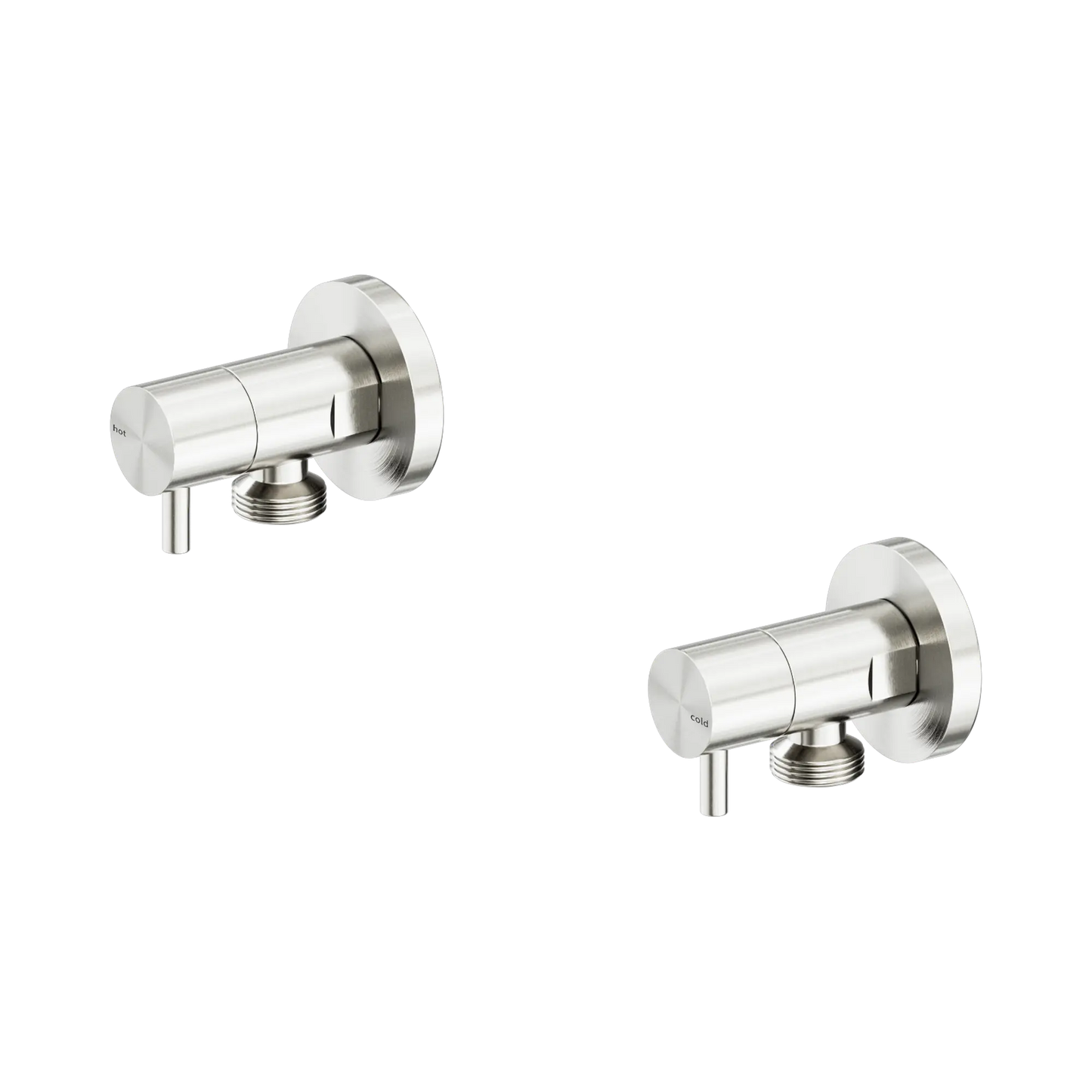 Washing Machine Tap Set Brushed Nickel