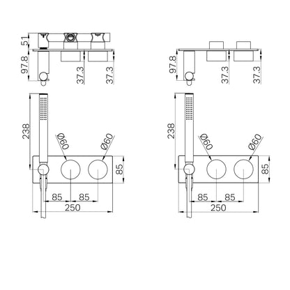 Kara Progressive Shower System Chrome