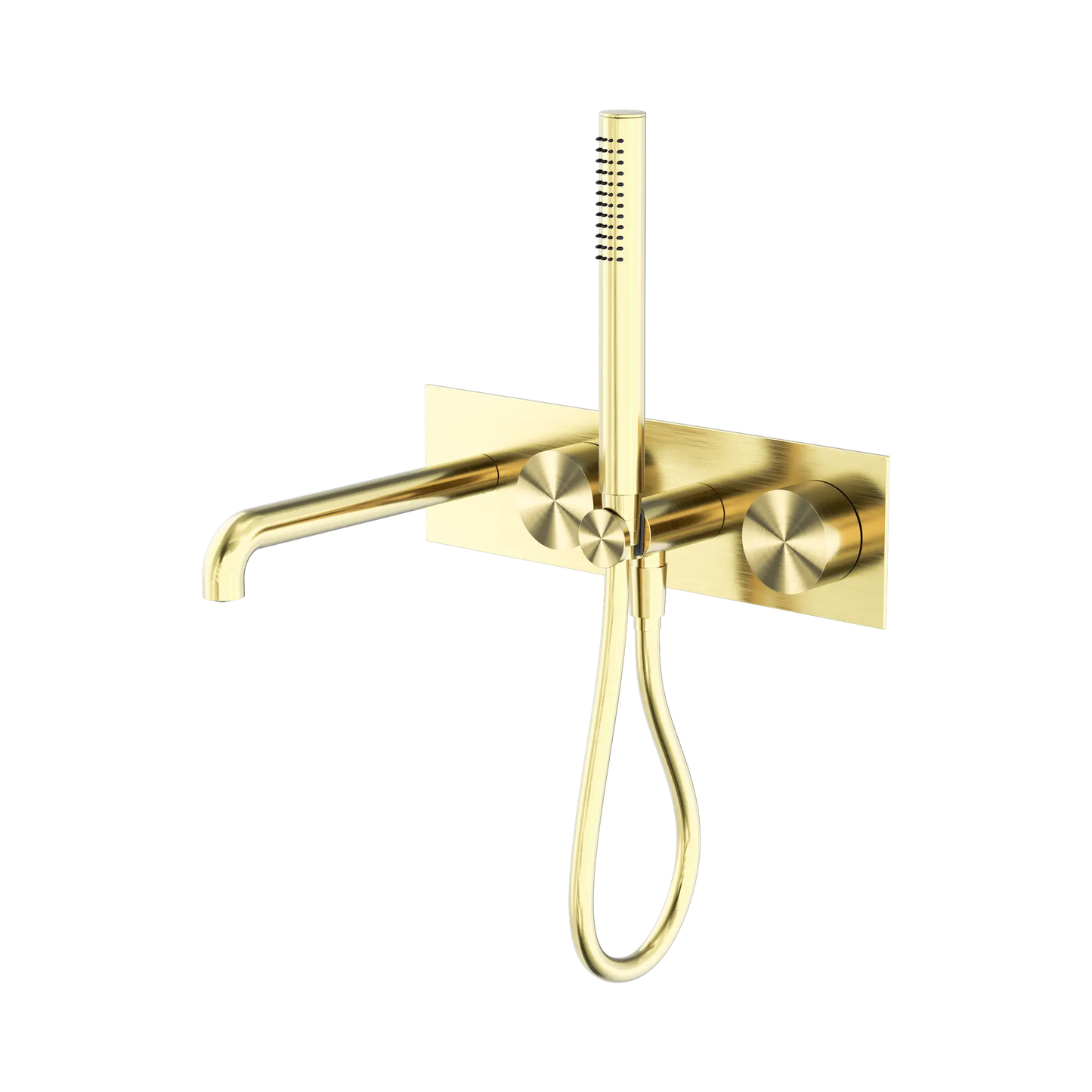 Kara Progressive Shower System With Spout 230mm Brushed Gold
